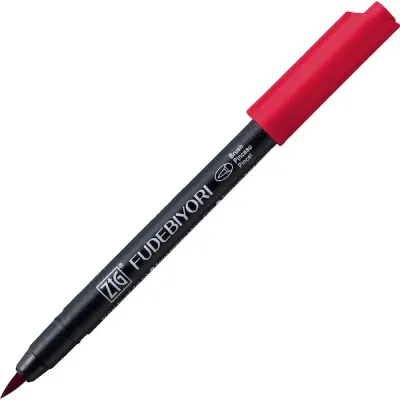 ZIG FUDEBIYORI BRUSH CBK-55N 24 WINE RED