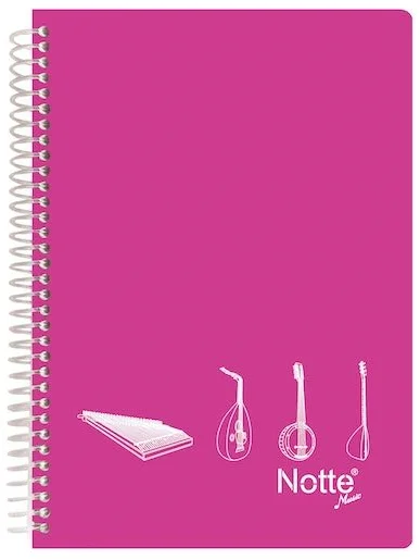 NOTTE MÜZİK DEFTERİ A4 SPR. PP 40 YP 60-140