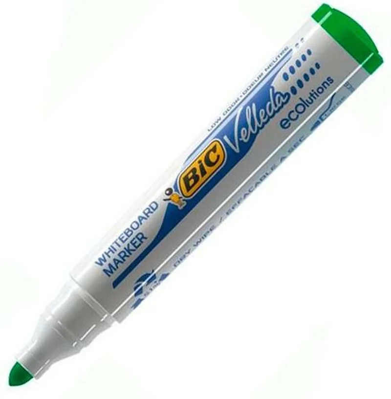 BIC BEYAZ TAHTA KALEMİ VELLEDA ECO 1701 12 Lİ YEŞİL 904940 (Best)