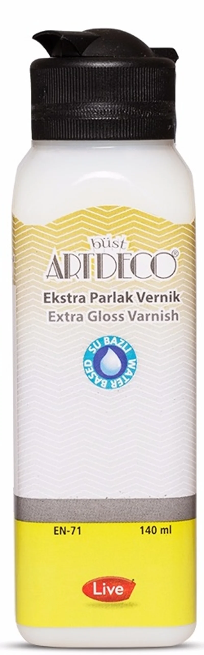 ARTDECO VERNİK SU BAZLI EKSTRA PARLAK 140 ML Y-073R-04 (Best)
