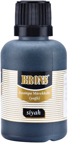 BRONS ISTAMPA MÜREKKEBİ 50 CC SİYAH BR-328