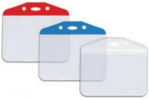 MAPİ KART POŞETİ PVC 54X86 OVAL ŞERİTLİ KIRMIZI 100LÜ 910 10 03