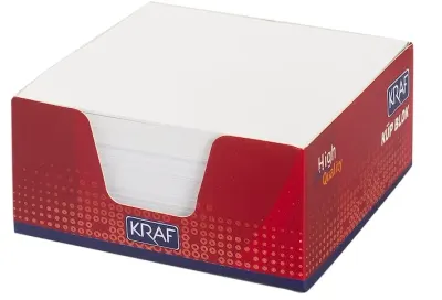 KRAF KÜP BLOK BEYAZ 9x9cm 116G