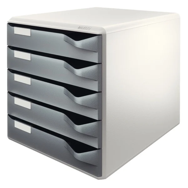 LEITZ EVRAK RAFI 5 ÇEKMECELİ L-5280 KOYU GRİ