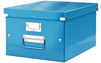 LEITZ SAKLAMA KUTUSU WOW CLICK & STORE ORTA BOY L-6044 MAVİ