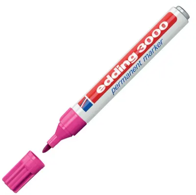 EDDING PERMANENT MARKÖR E-3000 PEMBE