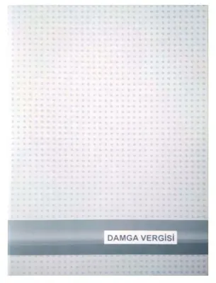 DİLMAN DAMGA VERGİSİ DEFTERİ KARTON KAPAK 22x31.5 40 YP NUMARALI 5373 (Best)