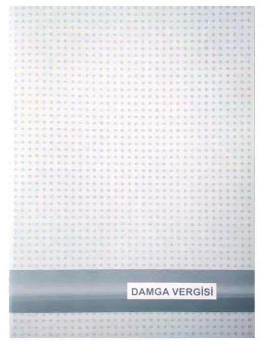 DİLMAN DAMGA VERGİSİ DEFTERİ KARTON KAPAK 22x31.5 40 YP NUMARALI 5373 (Best)