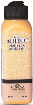 ARTDECO AKRİLİK BOYA 140 ML PUSLU SARI Y-070R-3030 (Best)