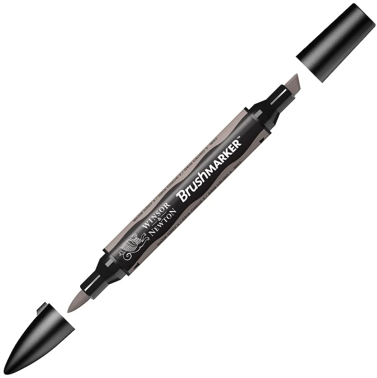W&N PROMARKER BRUSH KALEM WARM GREY 3 132 WN-0204132