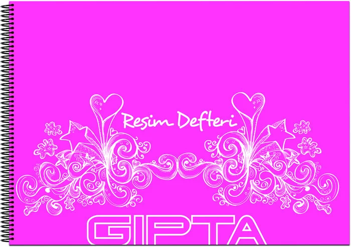 GIPTA RESİM DEFTERİ 25x35 SPİRALLİ PP KAPAK 25 YP. 1772