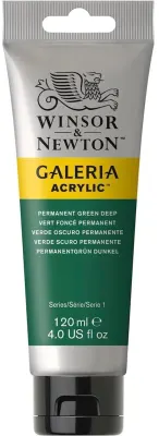 W&amp;N AKRİLİK BOYA GALERIA 120 ML PERMANENT GREEN DEEP 482 WN-2131482