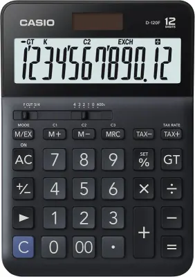 CASIO HESAP MAKİNESİ MASAÜSTÜ D-120F 12 HANE