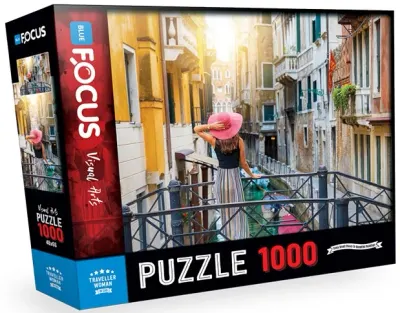 BLUE FOCUS PUZZLE 1000 PARÇA GEZGİN KADIN BF289