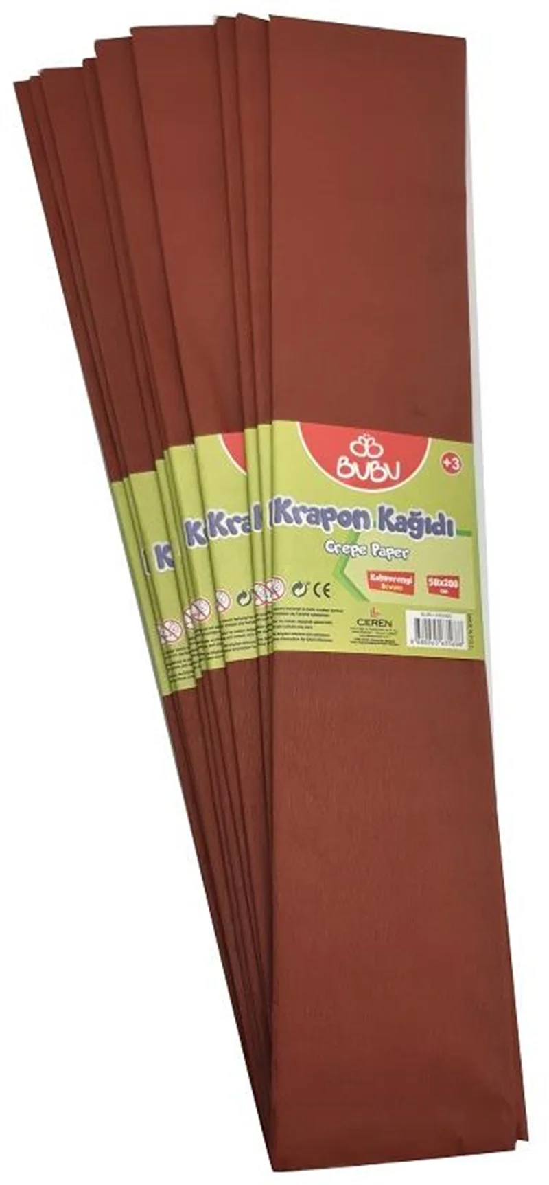 BU-BU KREPON KAĞIDI KAHVE 10 LU KR0006