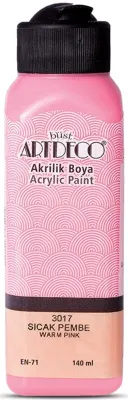 ARTDECO AKRİLİK BOYA 140 ML SICAK PEMBE Y-070R-3017 (Best)