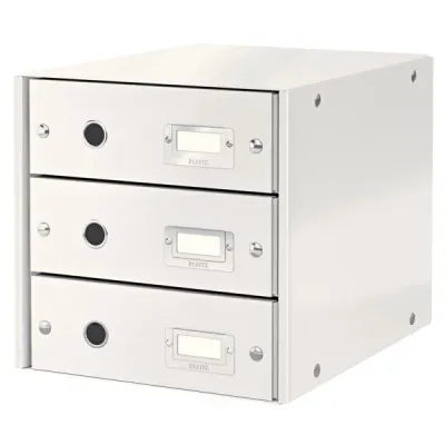 LEITZ EVRAK RAFI WOW C&S 3 ÇEKMECE L-6048 BEYAZ