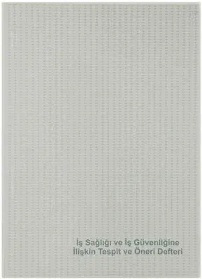 DİLMAN İŞ SAĞLIĞI VE GÜVENLİĞİ TESPİT ÖNERİ DEFTERİ KARTON KAPAK A4 150 YP NUMARALI 5362 (Best)