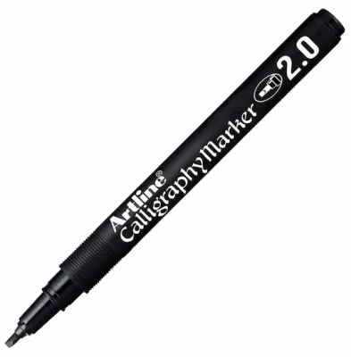 ARTLINE KALİGRAFİ KALEMİ CALLIGRAPHY MARKER PERMANENT 812 2.0 SİYAH A-EK-812 BLACK