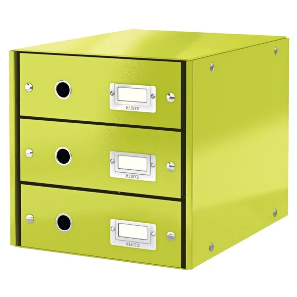LEITZ EVRAK RAFI WOW C&S 3 ÇEKMECE L-6048 YEŞİL