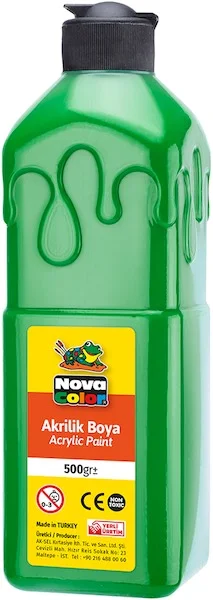 NOVA COLOR AKRİLİK BOYA 500 GR YEŞİL NC-384 (Best)