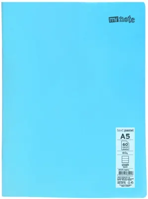 MYNOTE DEFTER TEXT PASTEL PP KAPAK DİKİŞLİ A5 60 YP ÇİZGİLİ MTXPA-A560-Ç