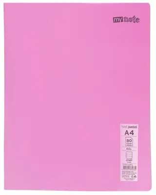 MYNOTE DEFTER TEXT PASTEL PP KAPAK DİKİŞLİ A4 100 YP KARELİ MTXPA-A4100-K
