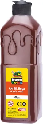 NOVA COLOR AKRİLİK BOYA 500 GR KAHVERENGİ NC-387 (Best)