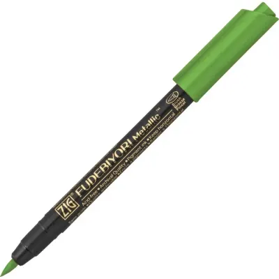 ZIG FUDEBIYORI BRUSH METALLIC CBK-55MT 128 LT.GREEN