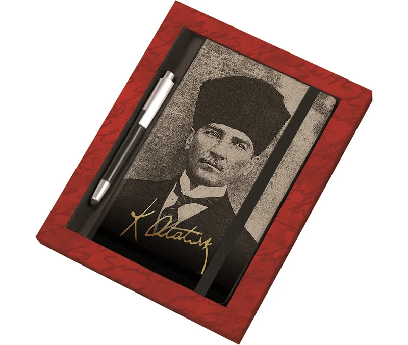 GIPTA AJANDA GÜNLÜK 13x21 ATATÜRK SET (AJANDA+TOUCH PEN KALEM) S1070