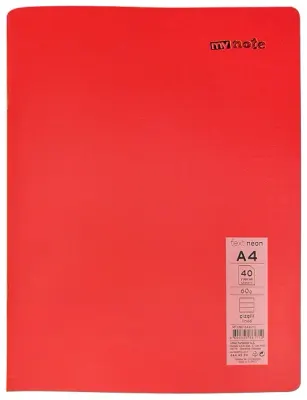 MYNOTE DEFTER TEXT NEO PP KAPAK DİKİŞLİ A4 40 YP ÇİZGİLİ MTXNE-A440-Ç