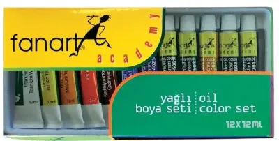 FANART ACADEMY YAĞLI BOYA SETİ 12x12 ML F-12999.121 (Best)