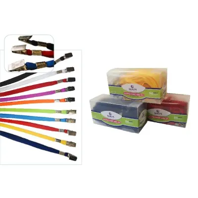MAPİ ASKI İPİ POLYESTER METAL KLİPS BEYAZ 50Lİ 910 26 50 (Best)