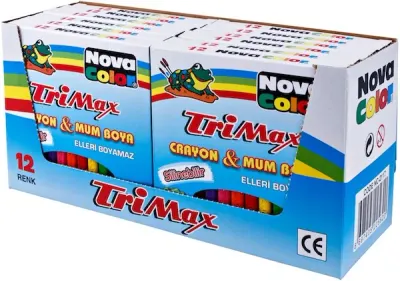 NOVA COLOR MUM BOYA 12 Lİ TRIMAX ÜÇGEN NC-2117