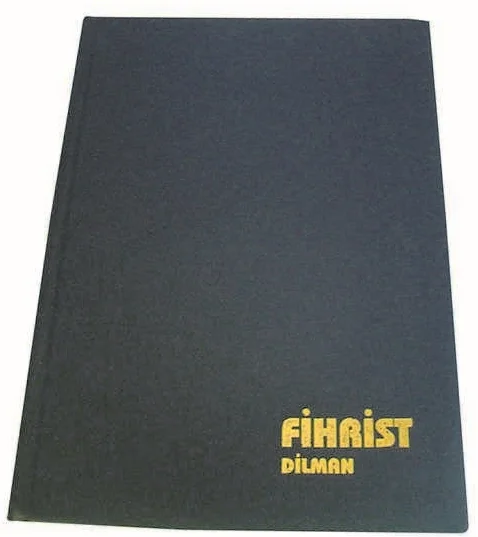 DİLMAN FİHRİST CİLTLİ SERT KAPAK 14x20 8 YP 14 BASAMAK 1002 (Best)