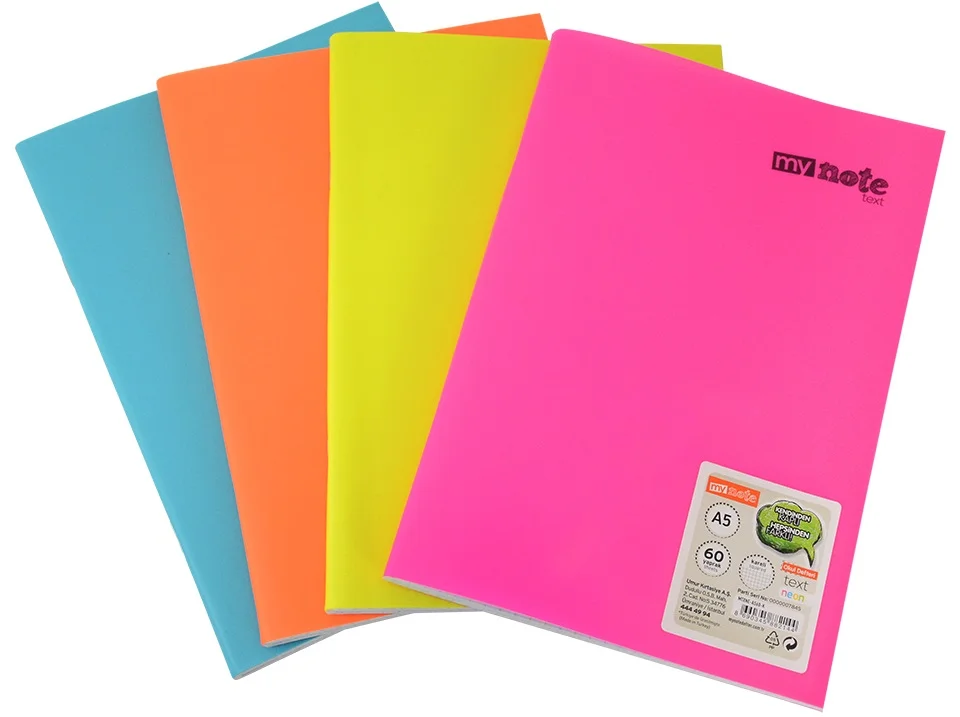 MYNOTE DEFTER TEXT NEO PP KAPAK DİKİŞLİ A5 60 YP ÇİZGİLİ MTXNE-A560-Ç