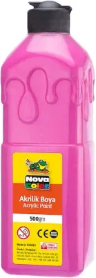 NOVA COLOR AKRİLİK BOYA 500 GR PEMBE NC-390