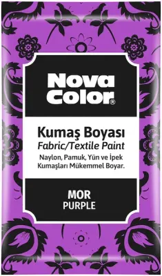 NOVA COLOR KUMAŞ BOYASI TOZ 12 GR MOR NC-907 (Best)
