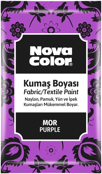 NOVA COLOR KUMAŞ BOYASI TOZ 12 GR MOR NC-907 (Best)