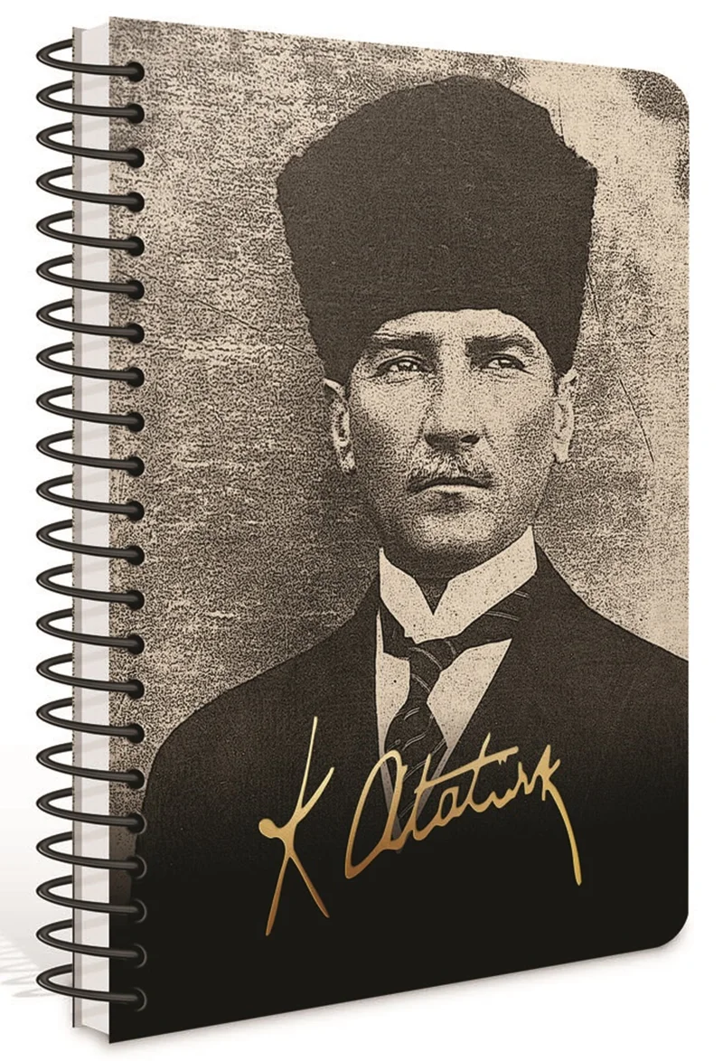 GIPTA AJANDA ATATÜRK 17X24 SPİRALLİ SERT KAPAK 409-AKK