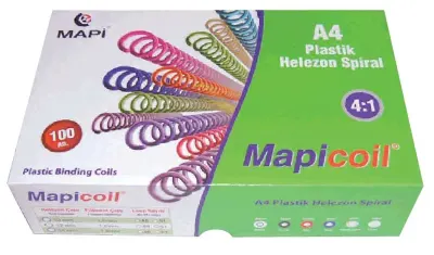 MAPİ SPİRAL PLASTİK HELEZON 4:1 8MM MAVİ 200 ADET 48 LOP 2350802