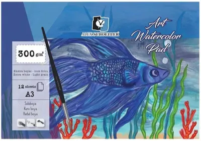 ALEX SULUBOYA DEFTERİ YAPIŞKANLI 300GR A3 12 Lİ ALX-0618