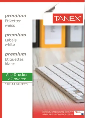 TANEX LASER ETİKET TW-2133 70 X 25 MM ( 33 ) 100 LÜ