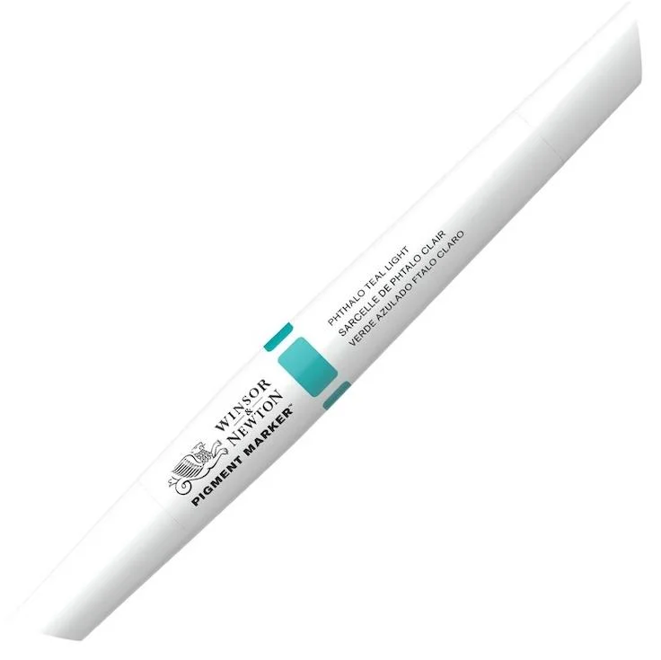 W&N PIGMENT MARKER PHTHALO TEAL LIGHT 067 WN-0202067
