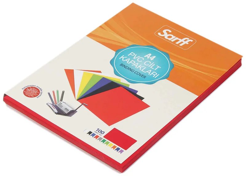 SARFF CİLT KAPAĞI A4 160M PVC TURUNCU 100 LÜ 15201019