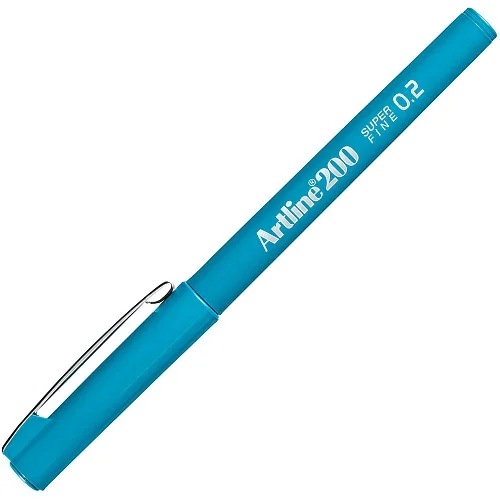 ARTLINE KEÇE UÇLU YAZI KALEMİ SUPER FINE 220N 0.2 GÖK MAVİ A-EK-220N S.BLU