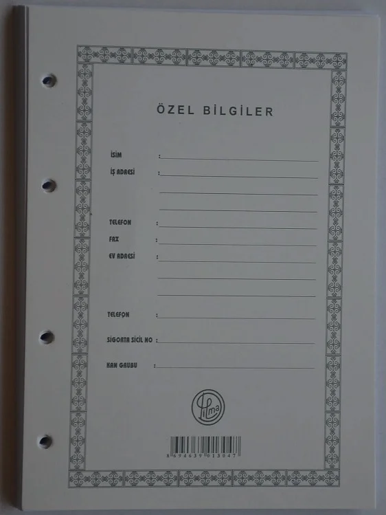 DİLMAN CARİ HESAP KLASÖRÜ YEDEĞİ A4 1303 (Best)