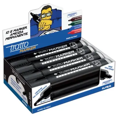 TRATTO PERMANENT MARKÖR KESİK UÇ MAVİ 840103