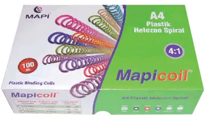 MAPİ SPİRAL PLASTİK HELEZON 4:1 12MM MAVİ 100 ADET 48 LOP 2351202