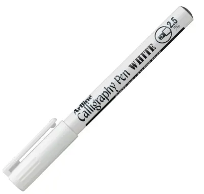 ARTLINE KALİGRAFİ KALEMİ CALLIGRAPHY PEN METALİK 993XF 2.5 BEYAZ A-EK-993XF WHIT